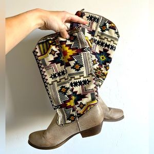 Aztec Cowboy Boots Big Buddha